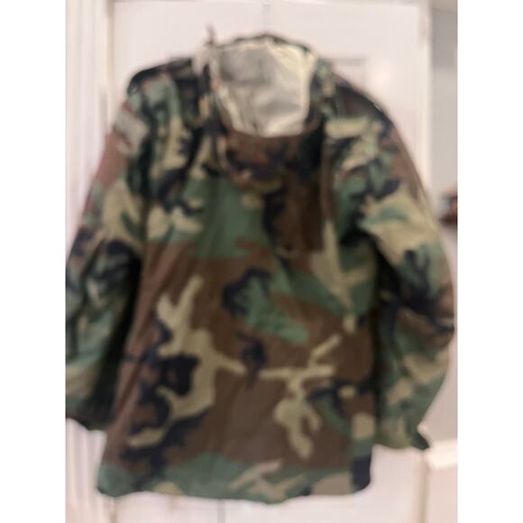 US Military Camo Hooded Jacket Men Medium Hunting Utility Tactical Work Outdoor - Picture 3 of 16
